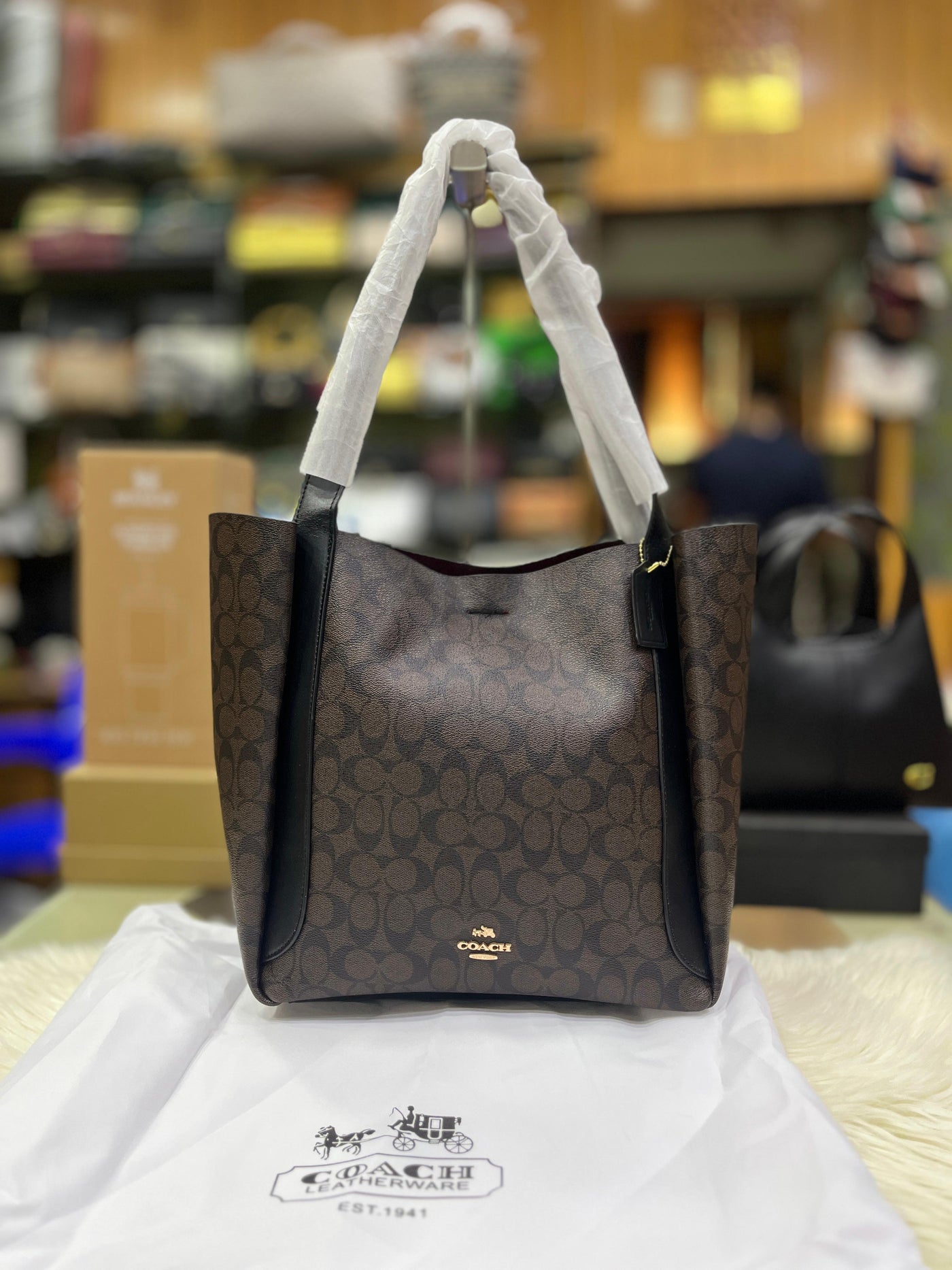 Coach Hadley Tote Bag Brown