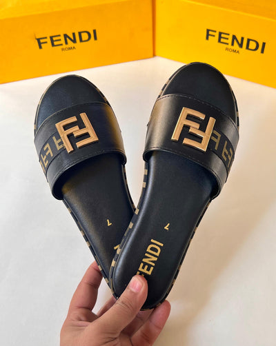 Fendi 1 inch's thick slide Wedge