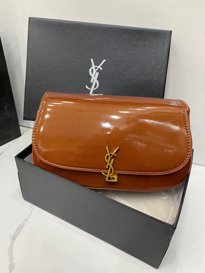 Yves Saint Laurent YSL Envelope Bag Brown
