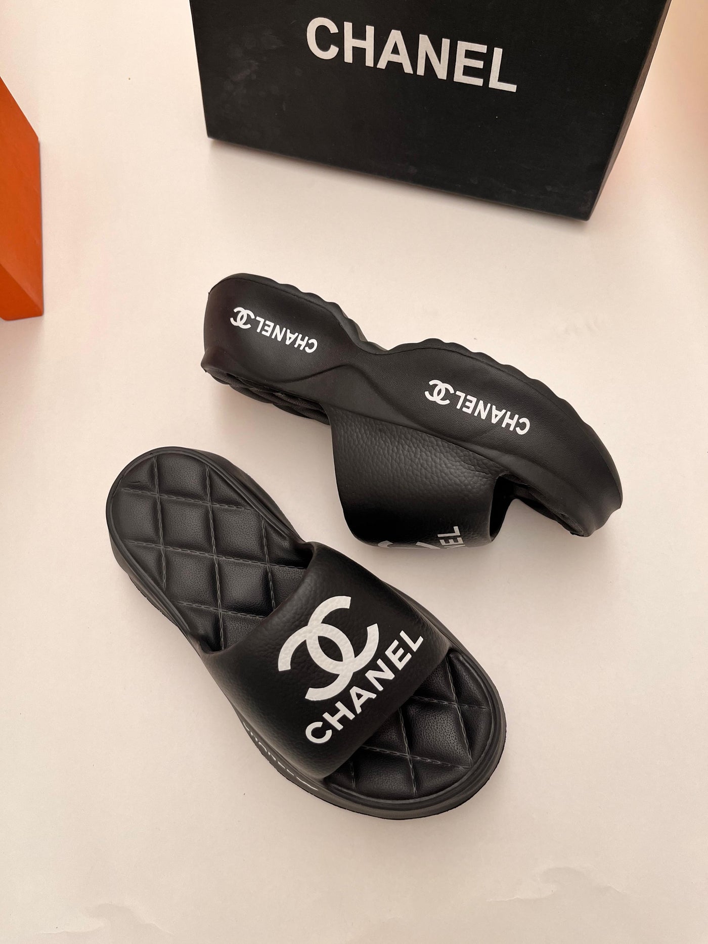 Chanel Imported Platform Slippers