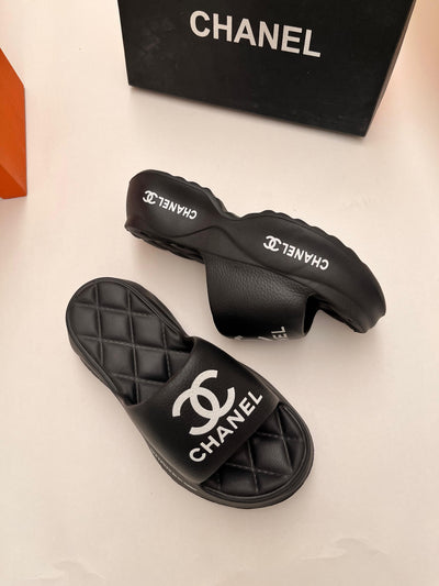 Chanel Imported Platform Slippers