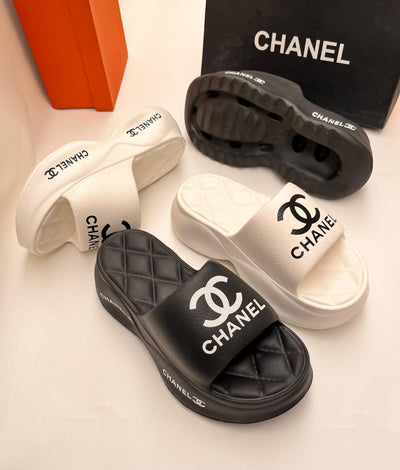 Chanel Imported Platform Slippers