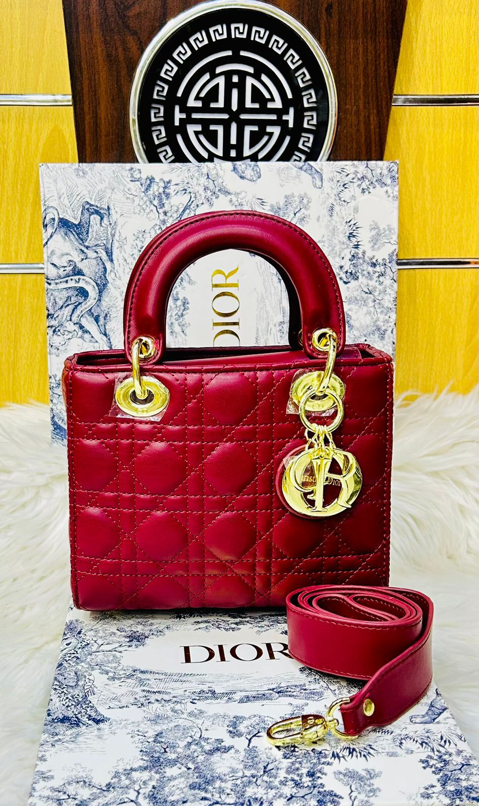 Christian Dior CD Lady bag Red