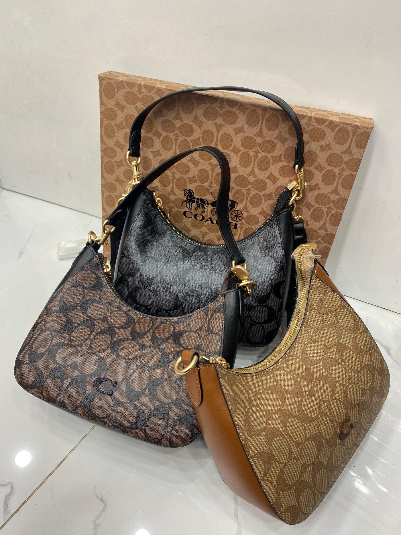 Coach Teri Shoulder Bag in Signature Canvas