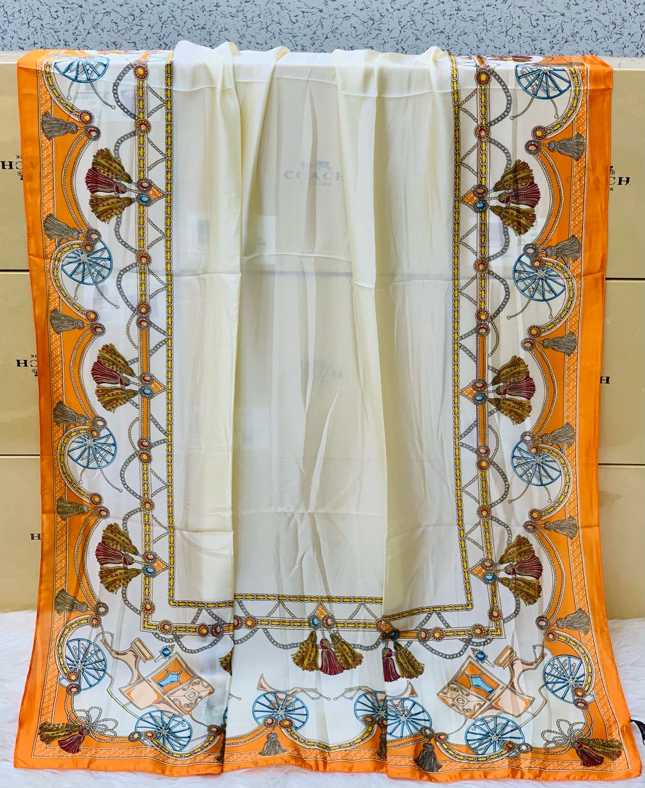 Mix Luxury Brand Silk Scarf 19