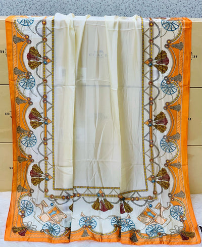 Mix Luxury Brand Silk Scarf 19