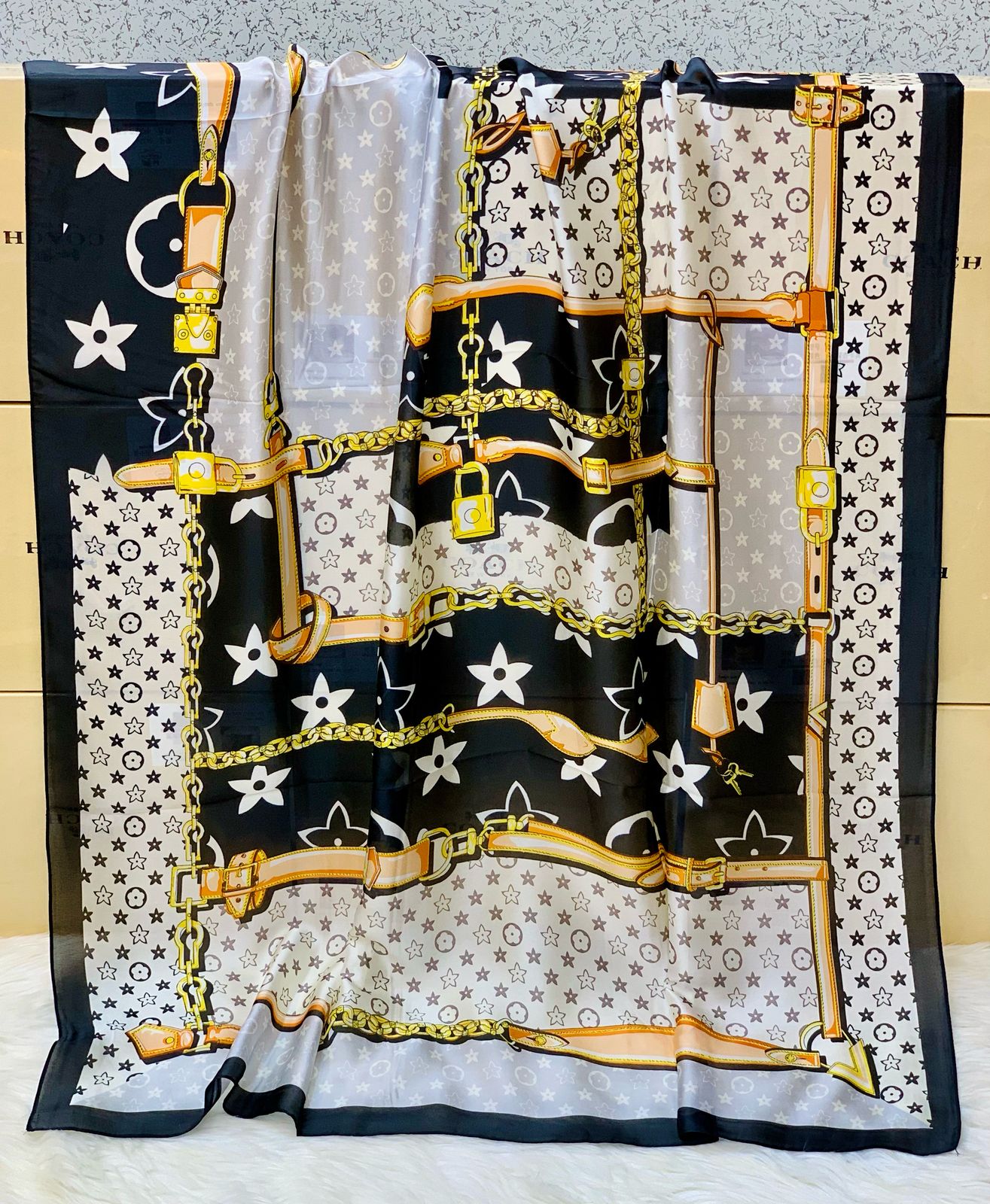 Mix Luxury Brand Silk Scarf 23