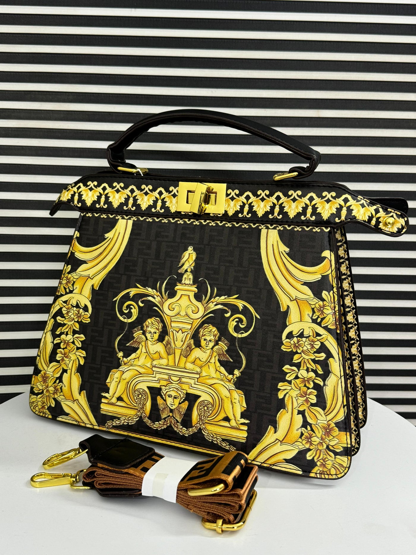 Fendi x Versace Fendance Peekaboo Handbag