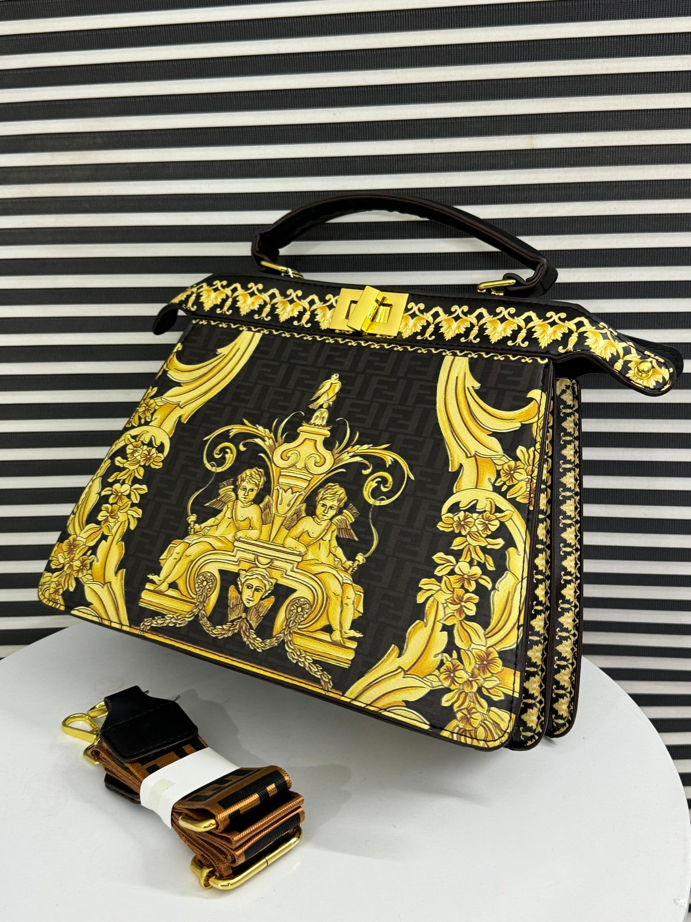 Fendi x Versace Fendance Peekaboo Handbag