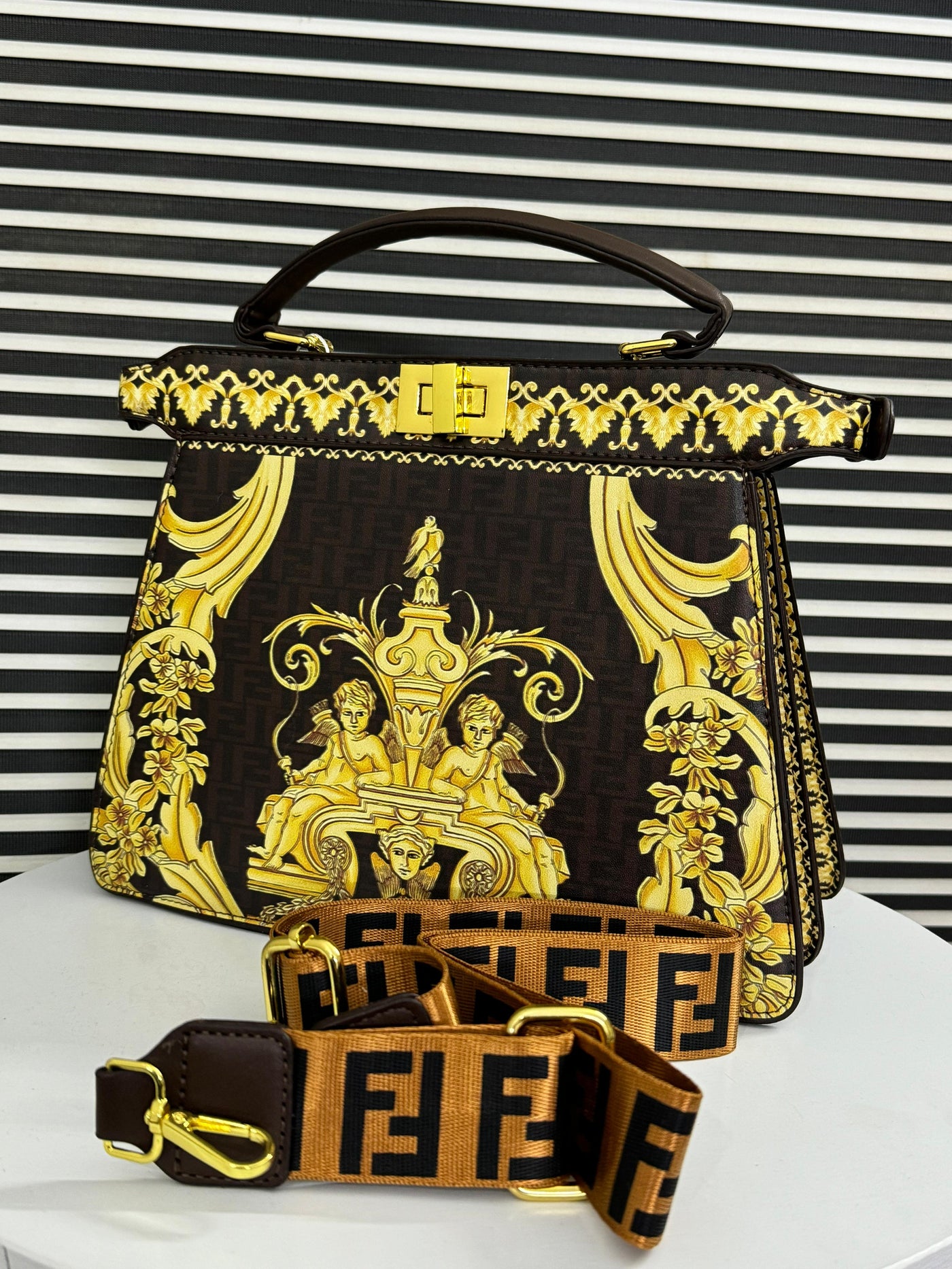 Fendi x Versace Fendance Peekaboo Handbag