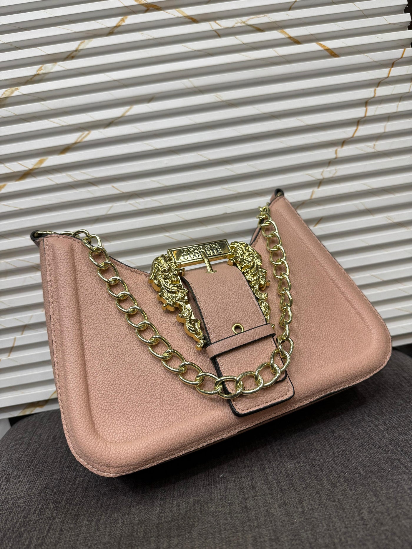 Versace Jeans Couture logo-buckle shoulder bag