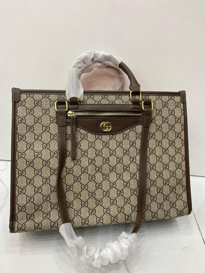 Gucci GC Tote Bag Brown