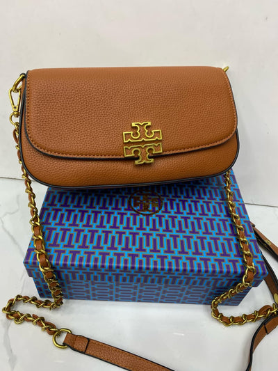 Tory Burch Britten Convertible Bag Brown