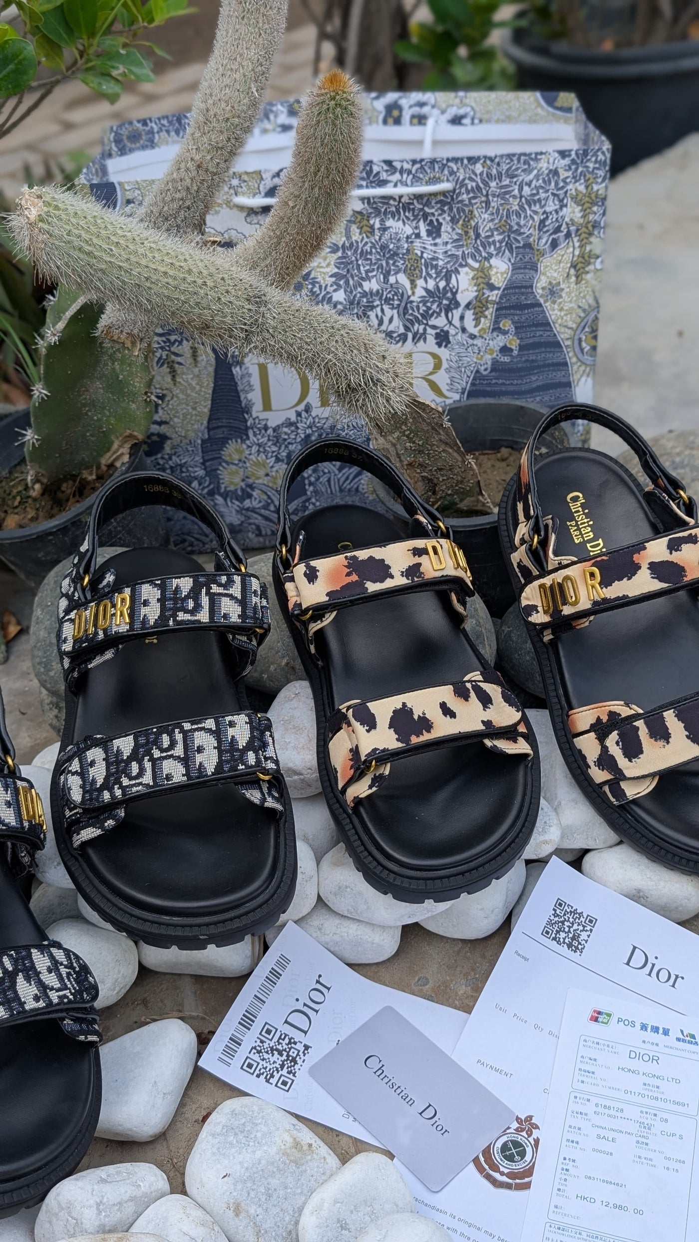 Christian Dior CD Dioract Embroidered Sandal