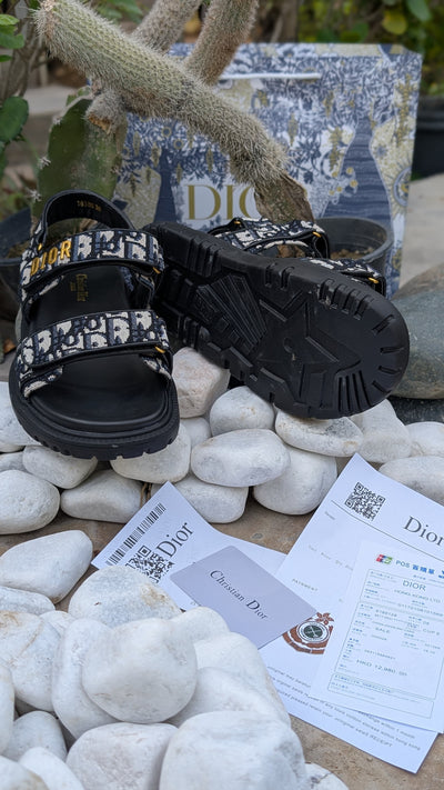 Christian Dior CD Dioract Embroidered Sandal
