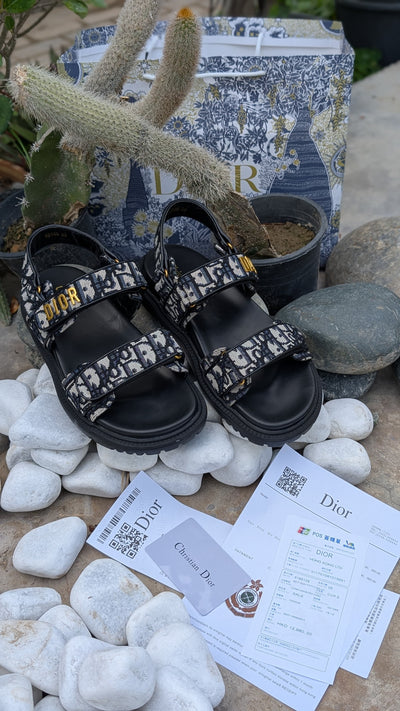 Christian Dior CD Dioract Embroidered Sandal