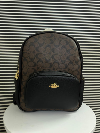 Coach Court Backpack in Signature Canvas Black