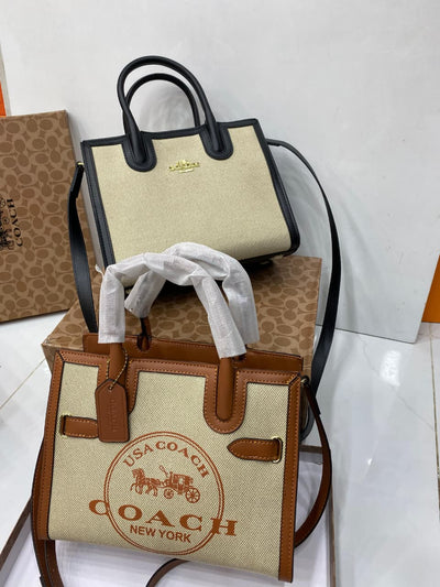 Coach Shoulder Handbag with Long Belt
