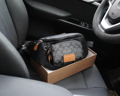 COACH X JEAN MICHEL BASQUIAT TRACK BELT BAG IN SIGNATURE CANVAS