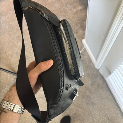 COACH X JEAN MICHEL BASQUIAT TRACK BELT BAG IN SIGNATURE CANVAS