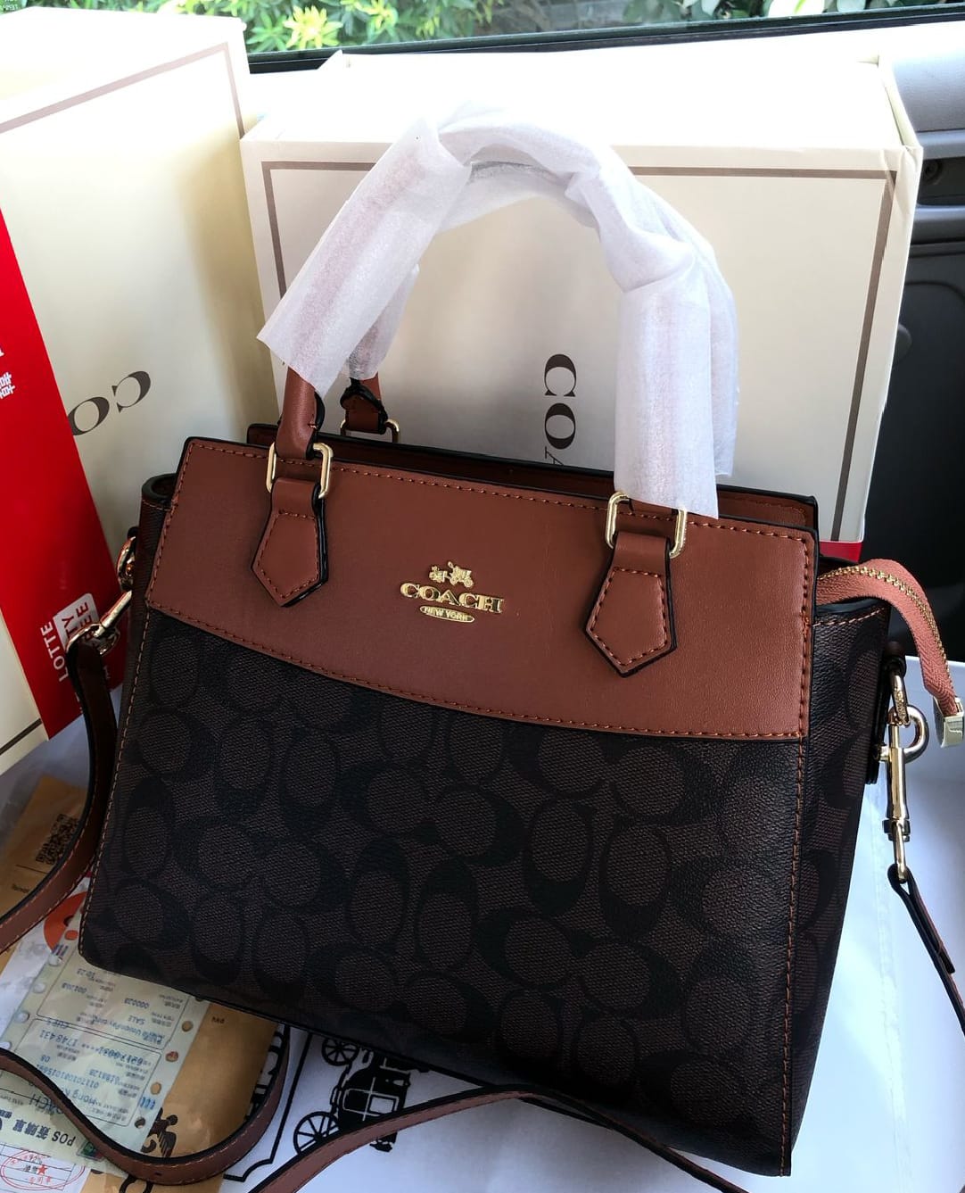 Coach handbag Premium Quality Brown