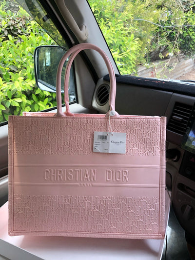 Christian Dior CD Book Tote bag Pink