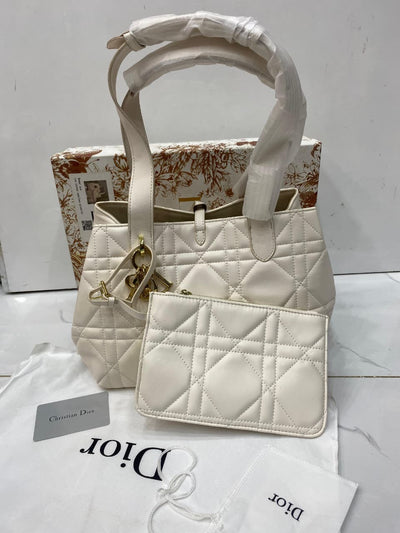 Christian Dior CD Toujours Bag White