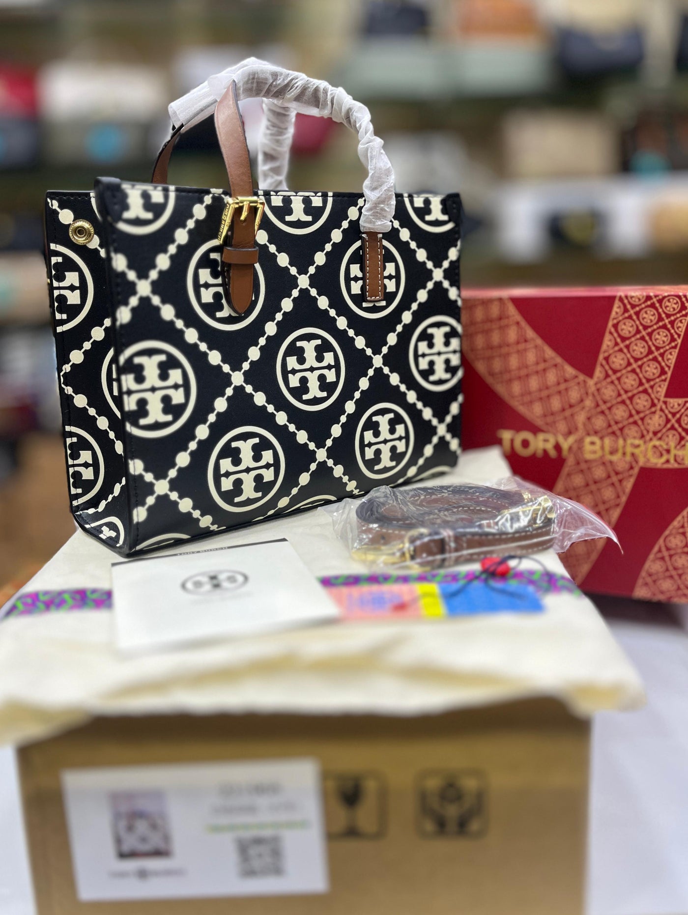 Tory Burch TB Mini T Monogram Totebag