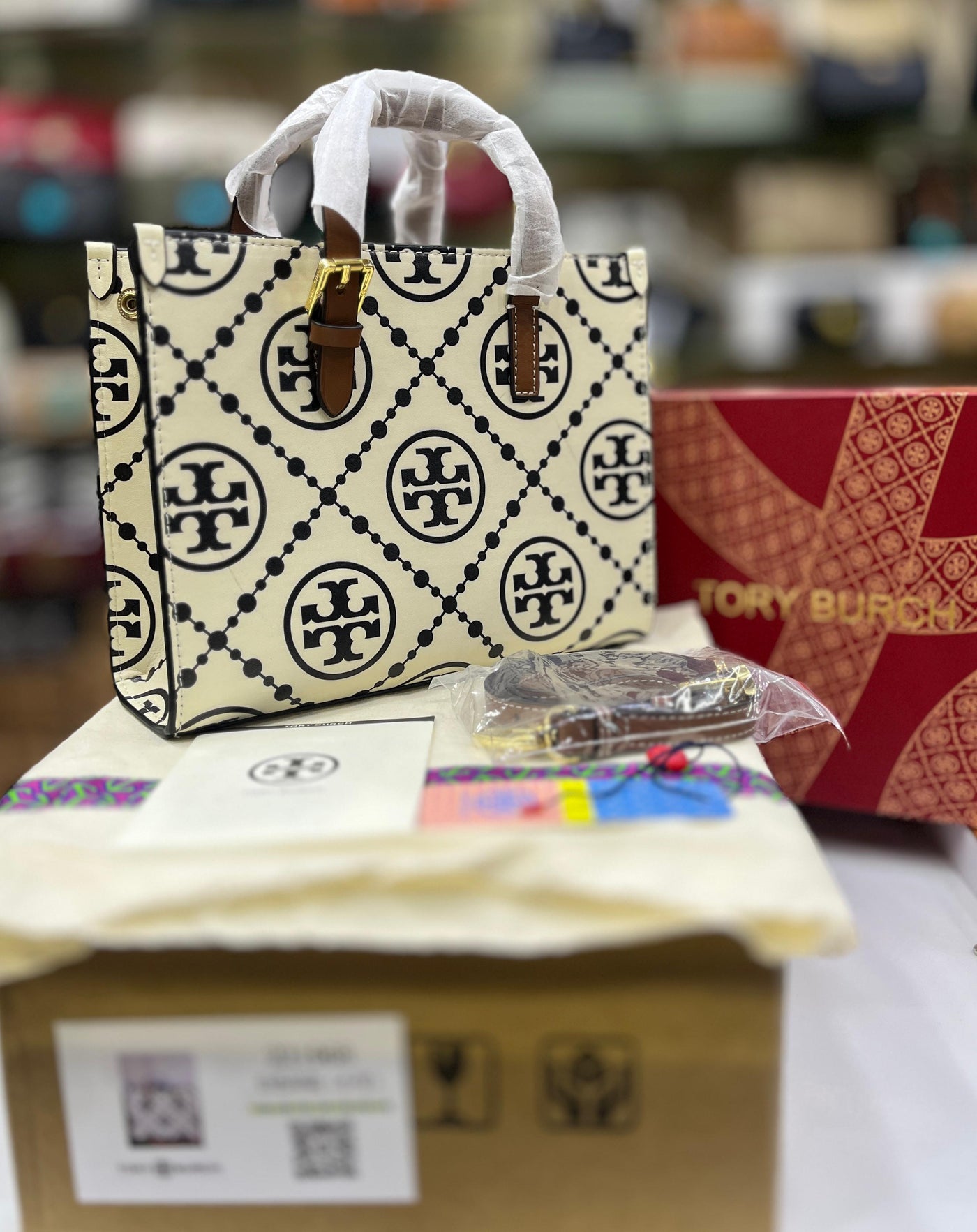 Tory Burch TB Mini T Monogram Totebag