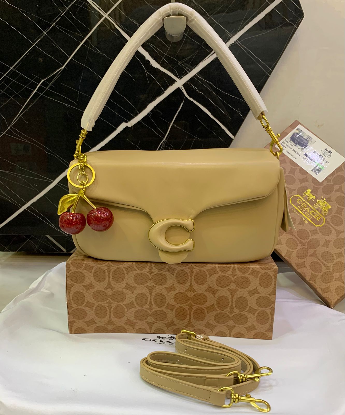 Luxury Brand Co-ach Pillow Tabby Shoulder Bag for Women