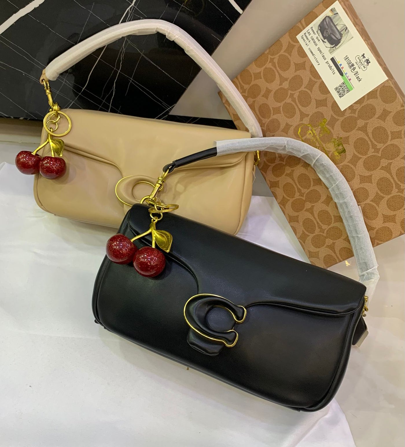 Luxury Brand Co-ach Pillow Tabby Shoulder Bag for Women