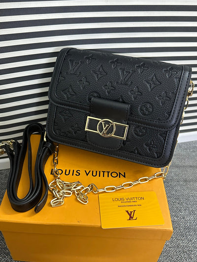 Premium Brand L-V Lou-is Vui-tton Dauphine MM Branded Shoulder Bag