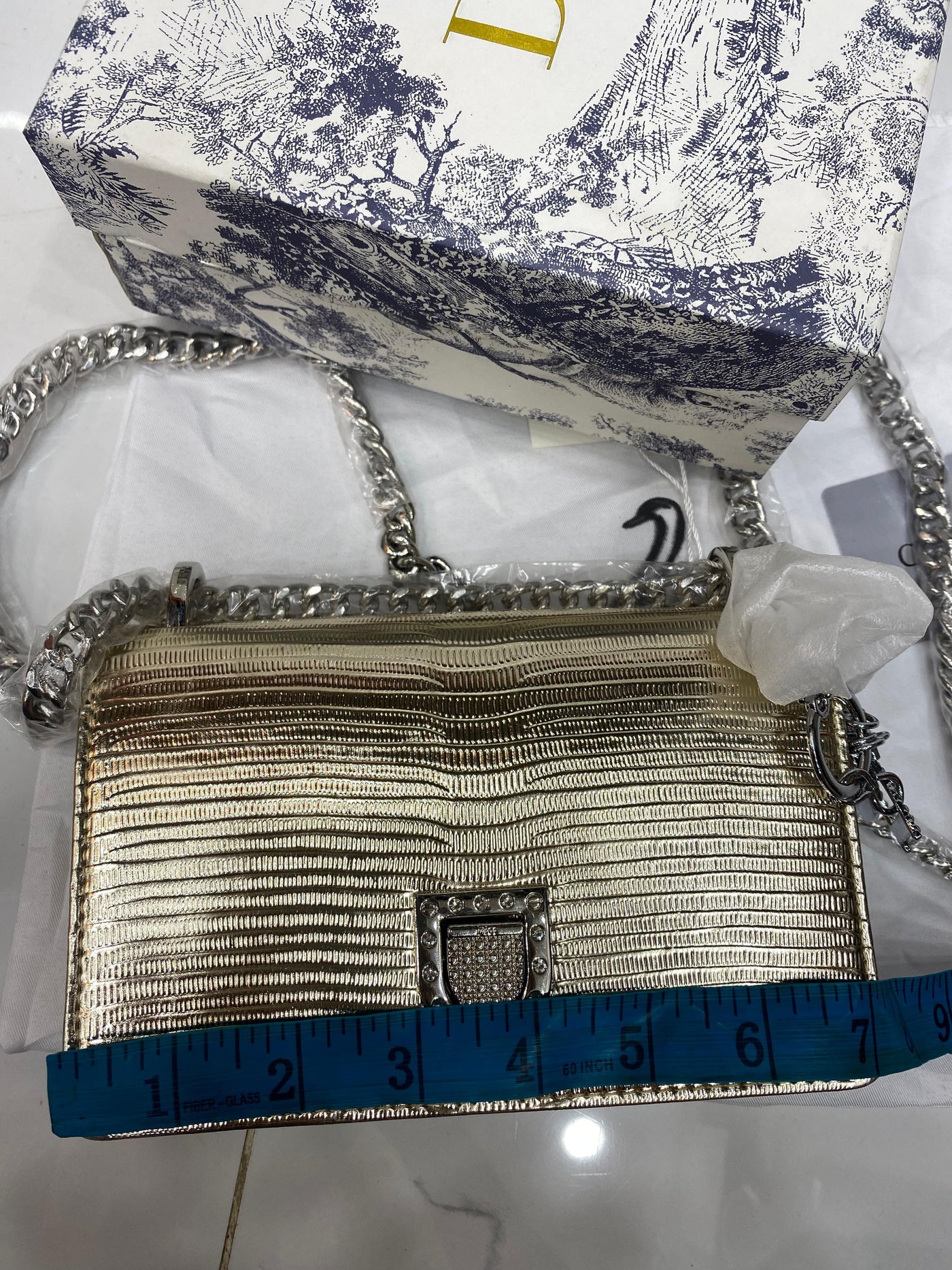 Premium Chris tian Di or CD Diorama Small Shoulder Bag with D i o r Charms