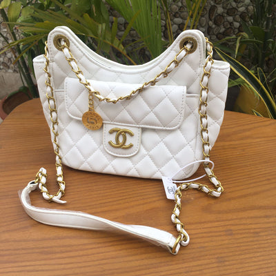 Famous Brand CC Cha-nel Small Hobo Shoulder Bag for Women