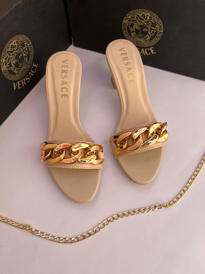 Luxury Brand Ver-sace Sandal Heel for Women