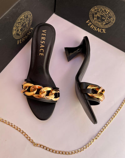 Luxury Brand Ver-sace Sandal Heel for Women