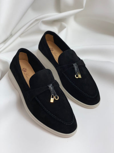 Lro Piana Black Shoes for Women