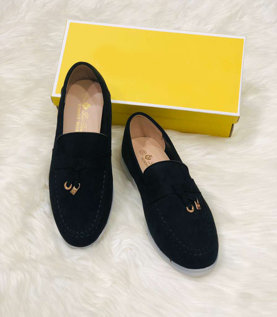 Lro Piana Black Shoes for Women
