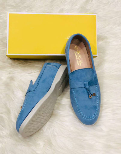 Lro Piana Light Blue Shoes for Women