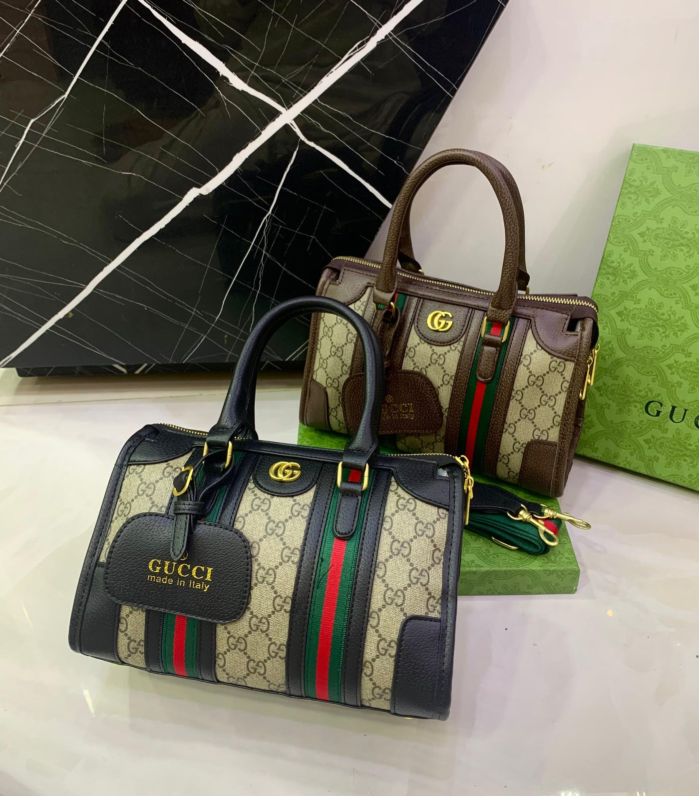 Famous brand GG Guc ci fashion duffle Crossbody bag for Women