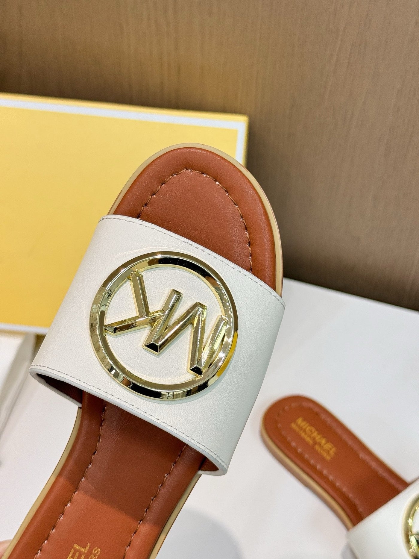 Famous Brand MK Mich-ael Ko-rs Imported Slippers for Women