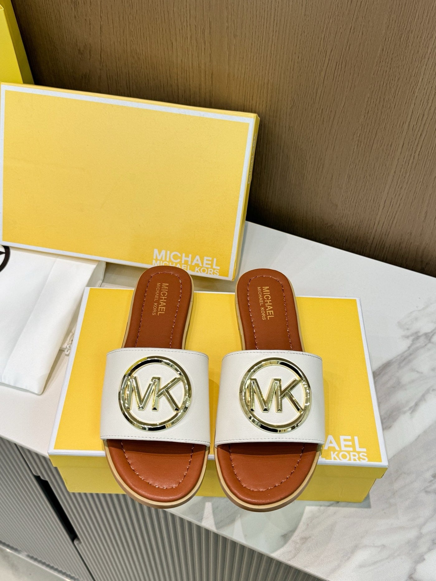 Famous Brand MK Mich-ael Ko-rs Imported Slippers for Women