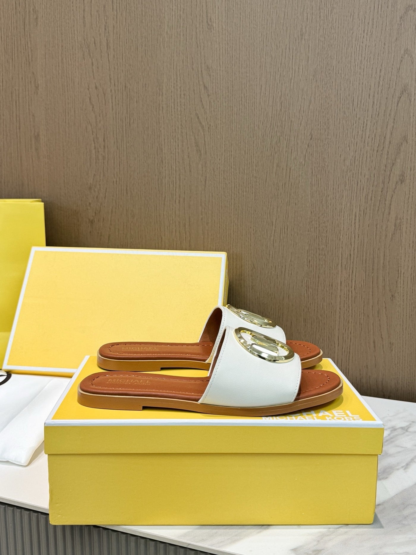 Famous Brand MK Mich-ael Ko-rs Imported Slippers for Women