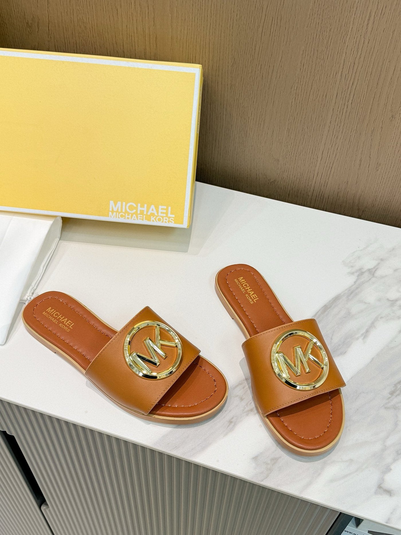 Famous Brand MK Mich-ael Ko-rs Imported Slippers for Women