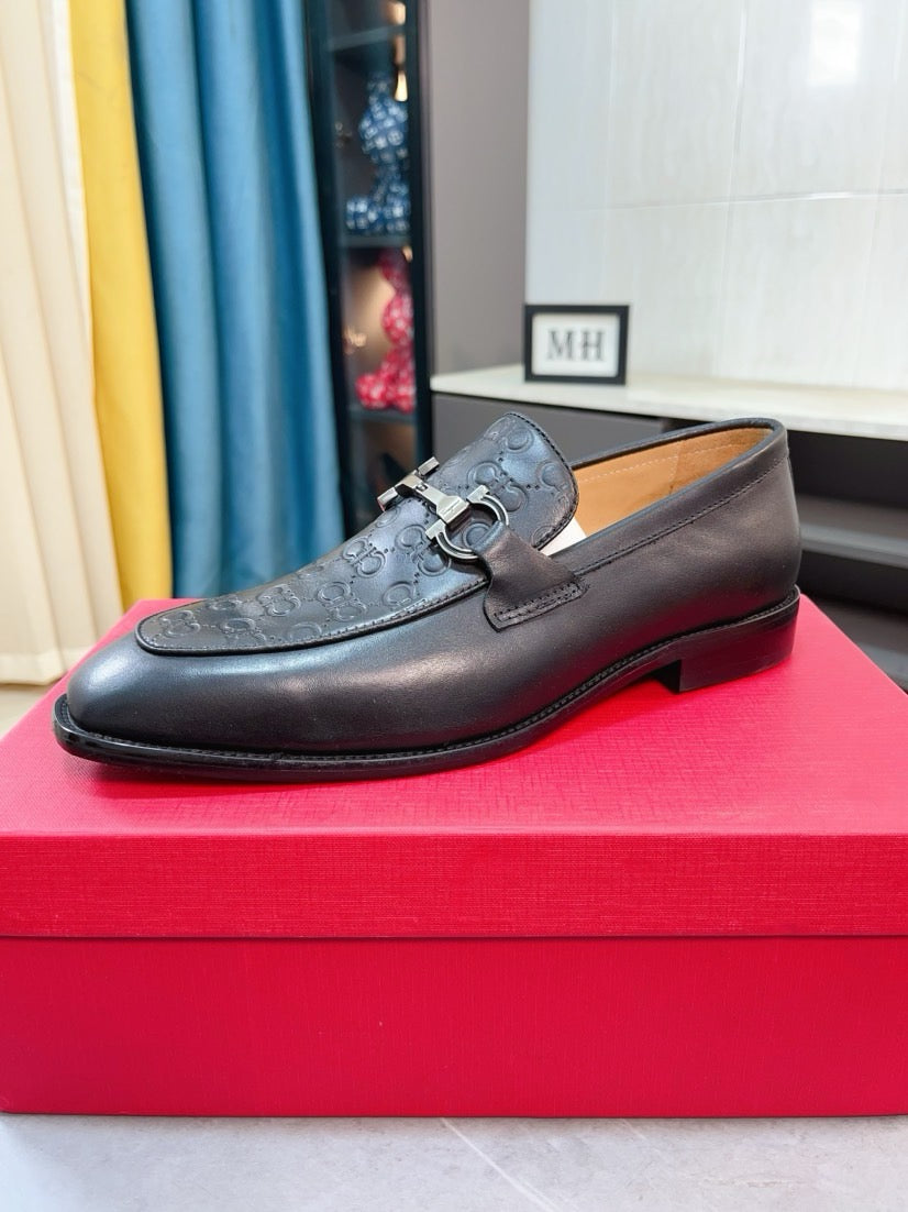 Famous Salva-tore Ferragamo Formal Leather Business Shoes for Men