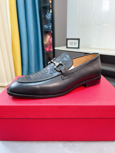 Famous Salva-tore Ferragamo Formal Leather Business Shoes for Men