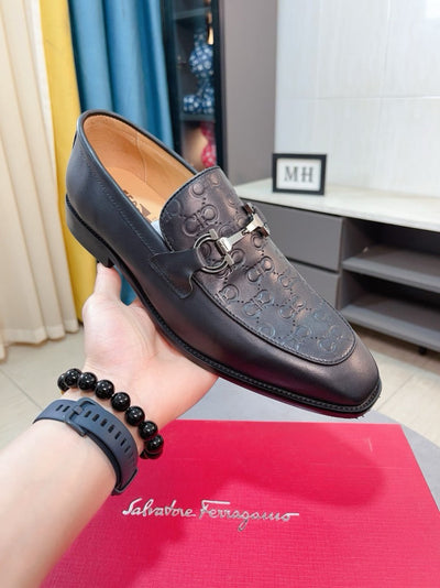 Famous Salva-tore Ferragamo Formal Leather Business Shoes for Men