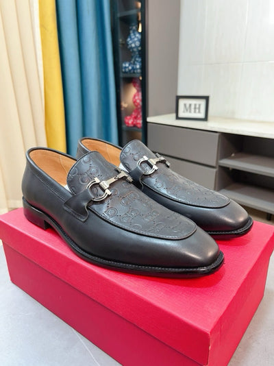 Famous Salva-tore Ferragamo Formal Leather Business Shoes for Men