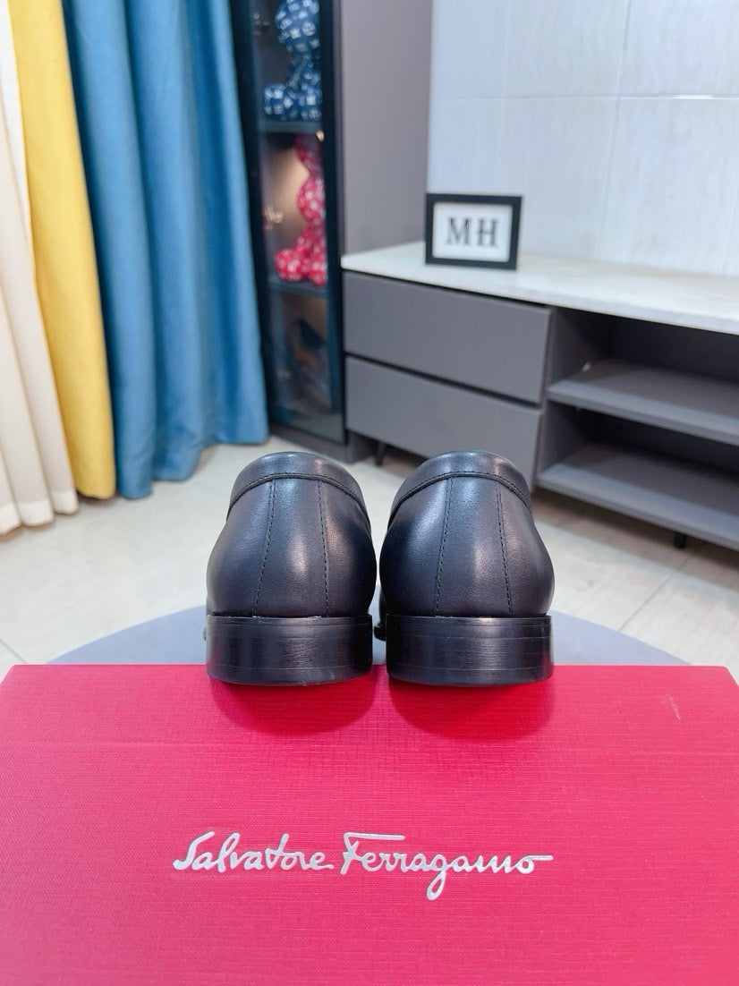 Famous Salva-tore Ferragamo Formal Leather Business Shoes for Men