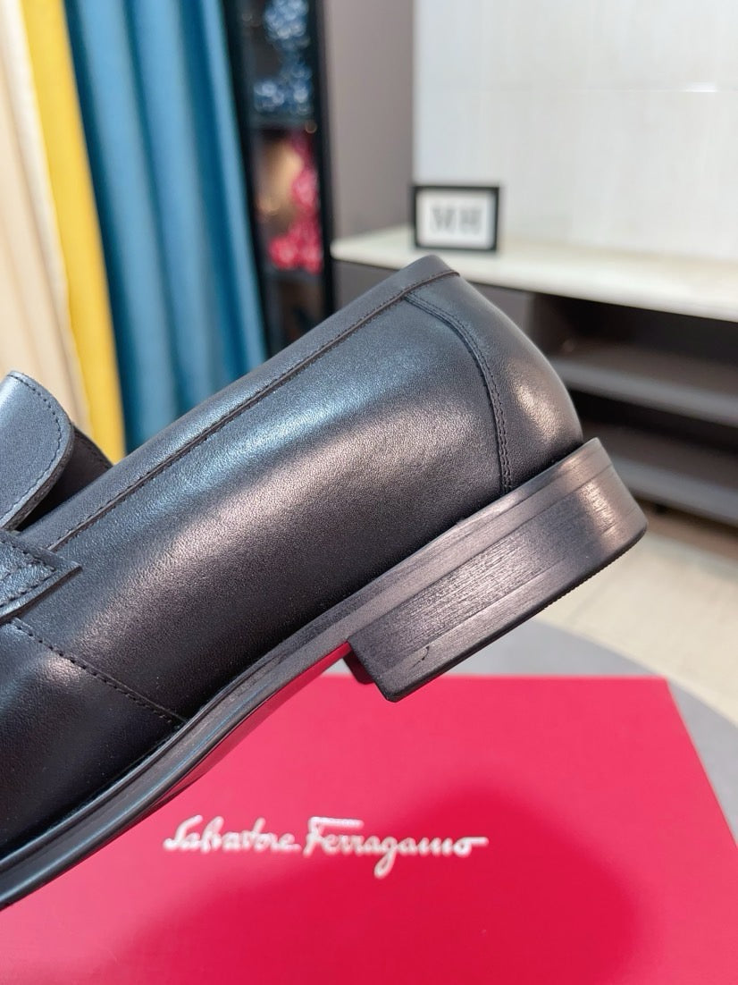 Famous Salva-tore Ferragamo Formal Leather Business Shoes for Men